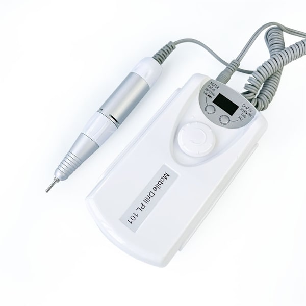 Sähköinen kynsilakkakone Kannettava Mini Ladattava 35000RMP Hiljainen kynsiviilakone EU Plug White