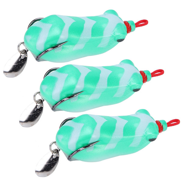 3 stk kunstig simulering myk paljett fiske lokke agn fiske tilbehør 5,5 cm 3 #