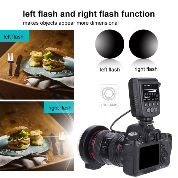 Universal LED-ringblixt - Portable Photo Fill Light Kit