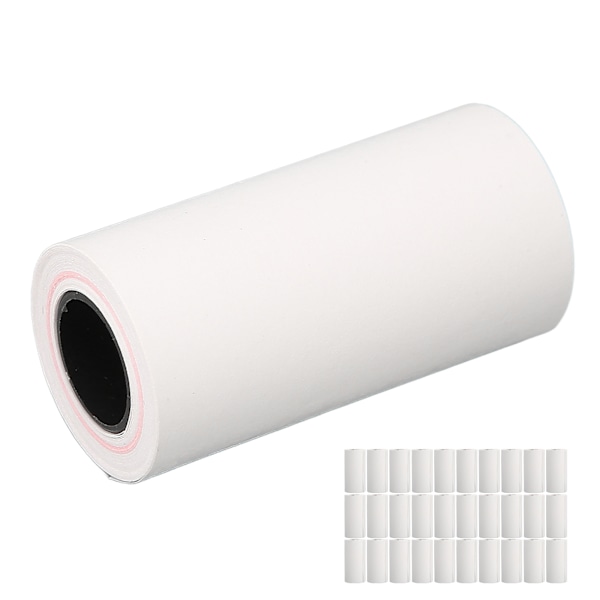 30 st thermal tryckpapper 57x30 mm likformig beläggning Klar utskrift kvitto utskriftsetikett för POS terminalsystem