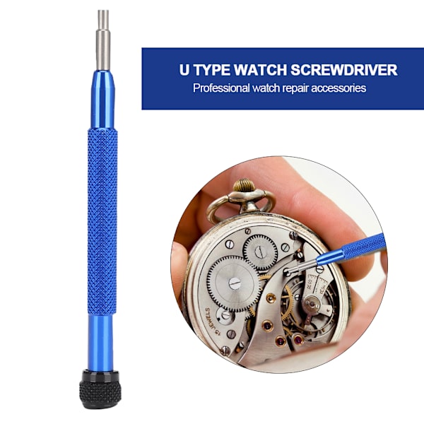 2 st watch skruvmejsel U typ watch reparationsverktyg tillbehör (enkelt huvud 2,0 mm +2,5 mm)