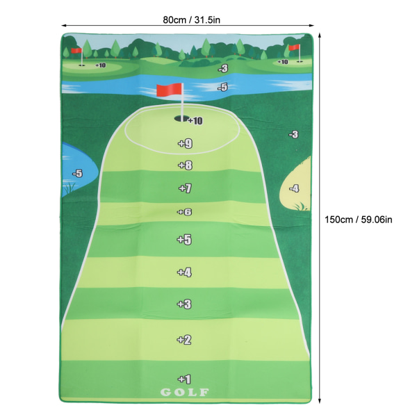 Chipping Game Play Mat Set Chipping Game Träningsmatta inomhus utomhusspel för vuxna och familjebarn