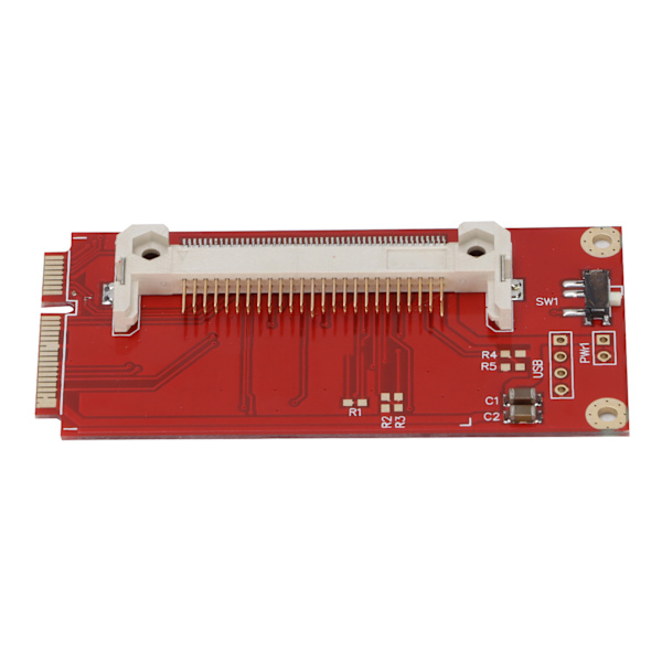 Adapterkort Bærbar Rød Plade CF-kort til PCI-E Konverter til Windows3.1/ Win7/Win8/ Vista/ NT4 / 98SE/Linux