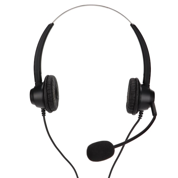 H360D-3.5-U901 Binauralt forretningsheadset 3.5mm USB-kontorheadset støtter justering av høyttalervolum, mikrofon og volumdemping