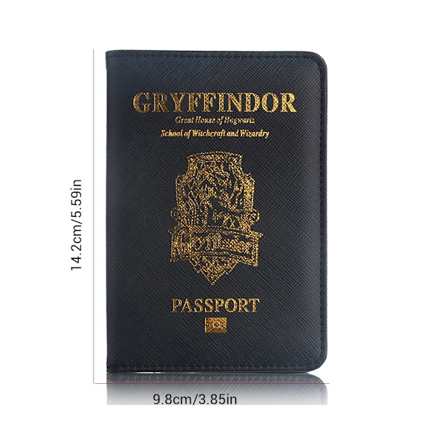 RFID-blokkerende PU-skinn passholderlommebok - svart