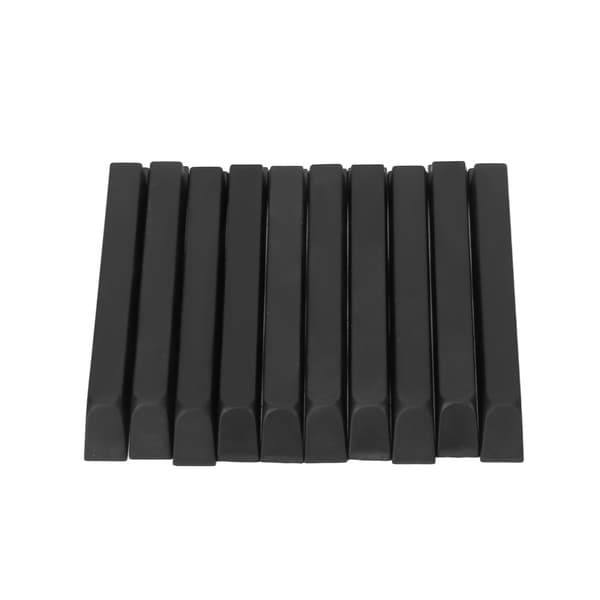 10 stk. pianonøkkel i svart ABS, 10 cm matt instrumenttilbehørssett for utskifting