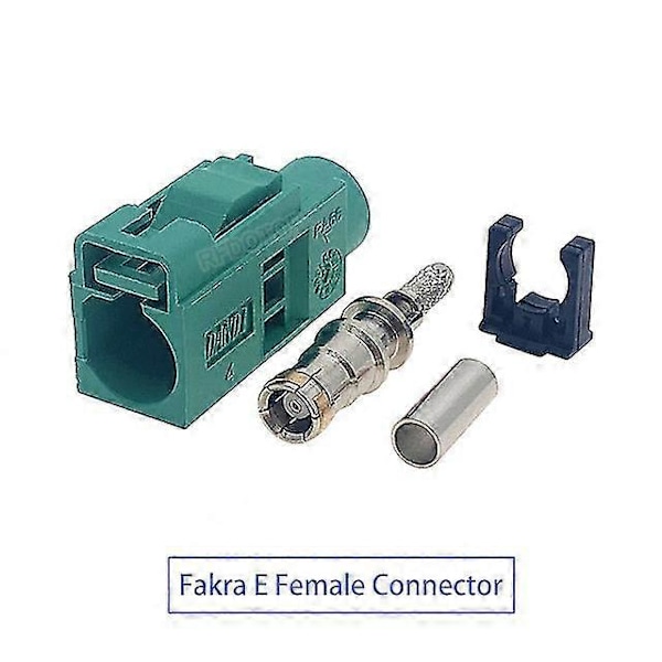 Fakra A B C D E F G H I K Z Hunn Crimp-kontakt Bilradio Fm Gps Antenne Fakra Adapter For Rg316 Rg174 Pigtail-kabel Fakra E Hunn