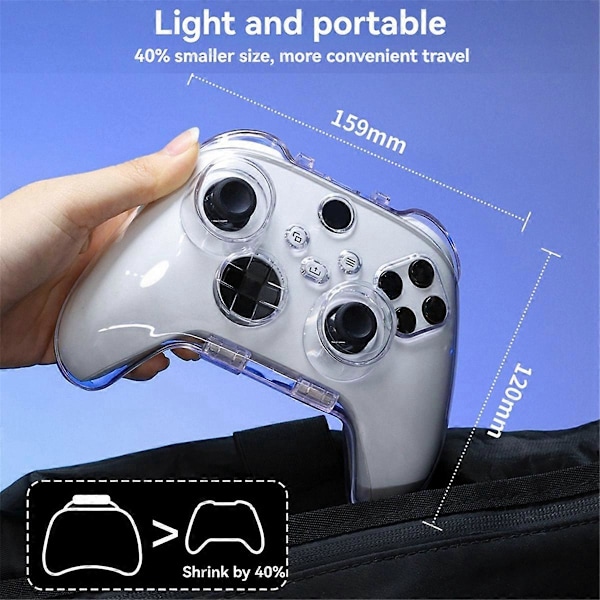 Transparent magnetisk beskyttelsesetui til XBOX Series Controller