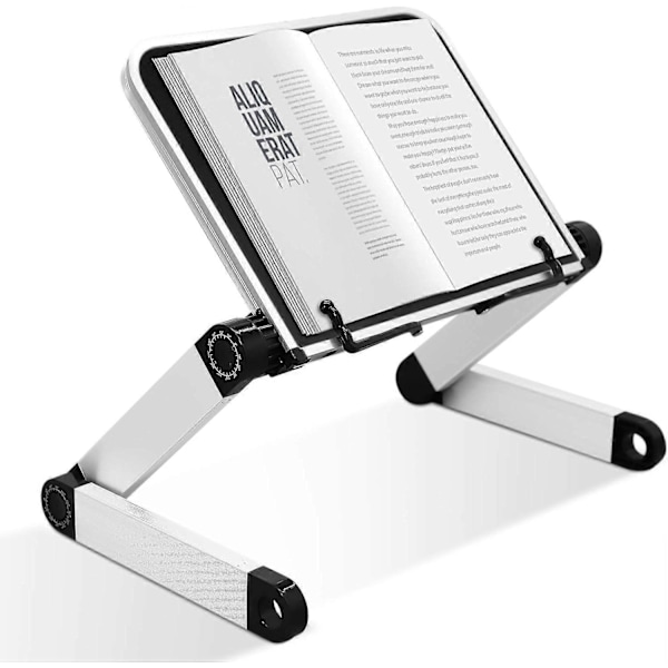 Bogstøtte Laptop Stand Justerbar Bogholder Bakke Med Side Papirclips Ergonomisk