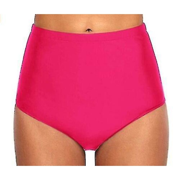 Naisten korkeavyötäröiset uimahousut juoksuun ja uintiin M Pink