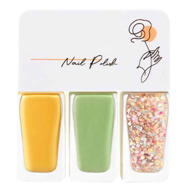 3-pack Vattenbaserat nagellackset för kvinnor, lätt att skala av, snabbtorkande nagellack för dejting, halloweenfest T10