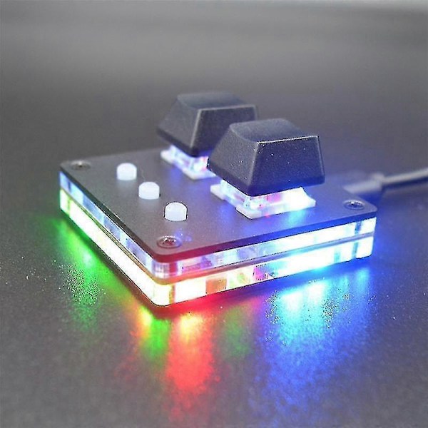 Osu Mini Tastatur 2 Tasters Gaming Tastatur Programmering Makro Tastatur Mekanisk Tastatur Rød Bryter, Bl