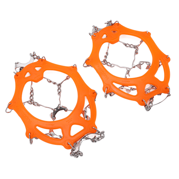 2 stk/sett 12 tenner fjellklatring stegjern slitesterk sklisikker snøsko tilbehør L-størrelse
