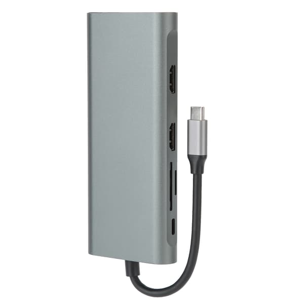 12-i-1 Dockningsstation Typ-C VGA RJ-45 PD USB 3.0 2.0 Dockningsstationsadapter