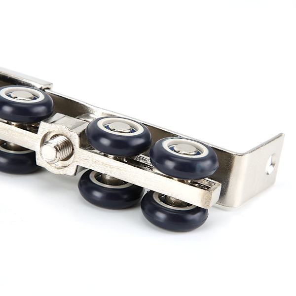 2 stk. husholdnings 12 hjul ophæng rulle lydløs skydedør port rulle pulley dør skab hardware kit