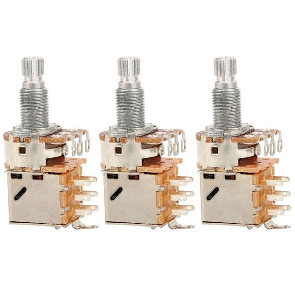 3 st elektrisk gitarr potentiometer volymomkopplare B500K musikinstrument tillbehör