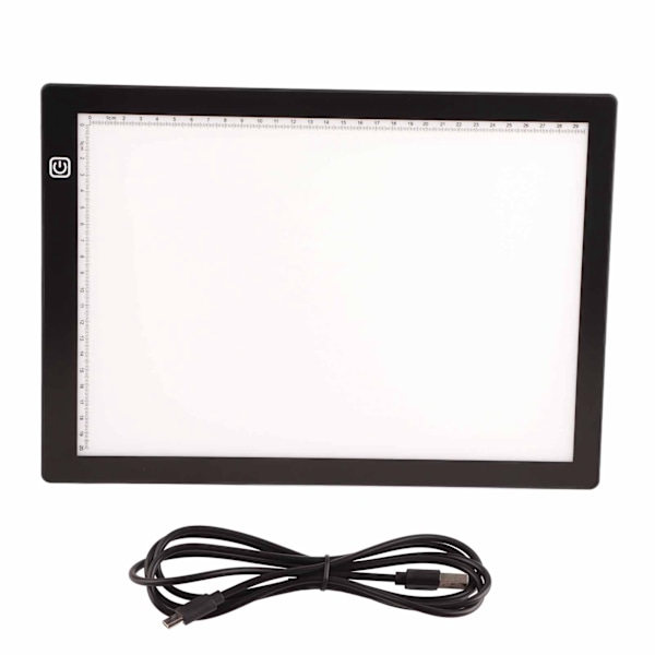 Kopieringsbrett A4 LED-lys Transparent animasjonskunst Bærbar tegneplate A4‑J02 Hemming
