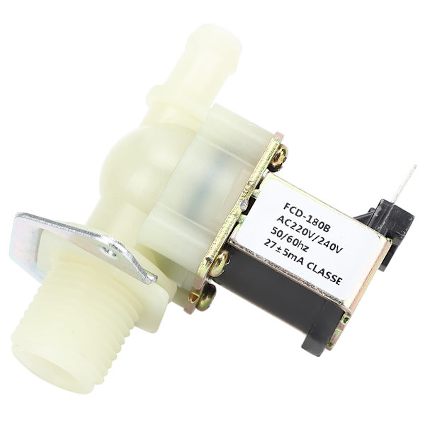 1/2in elektrisk magnetventilinntak 1-veis guide plast for hjemmebruk som bruker 220V 0,02-0,8Mpa