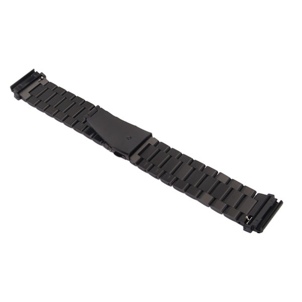 Urrem i rustfrit stål Quick Release Urrem Tilbehør 22 mm Passer til Amazfit Falcon Smart Watch Sort