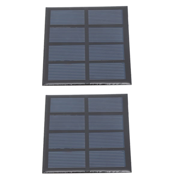 2 stk. 0,9W 2V solpanel professionel høj effektivitet polysilicium solpanel til nødlys reklamelys