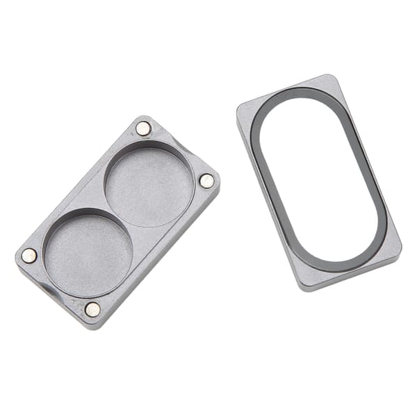 Cue Tip Opbevaringsboks Aluminium Legering Magnetisk Sugning Cue Tip Beholder til Billardspillere 2 Huller