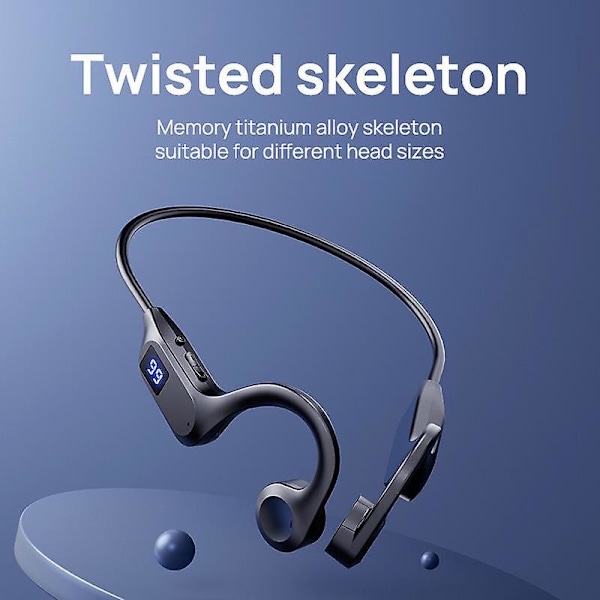 Vedenpitävät luun johtamisen Bluetooth-kuulokkeet juoksuun ja treeniin