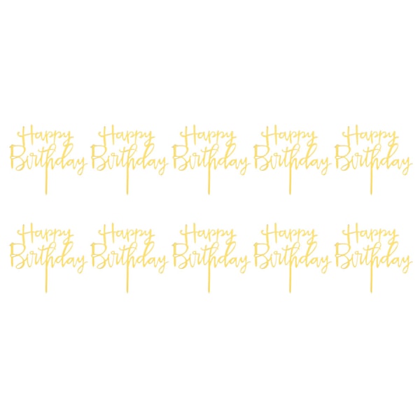 Akryl tårtdekoration insatskort flagga cupcake toppers för födelsedagsfest bröllopstårta dekorationer