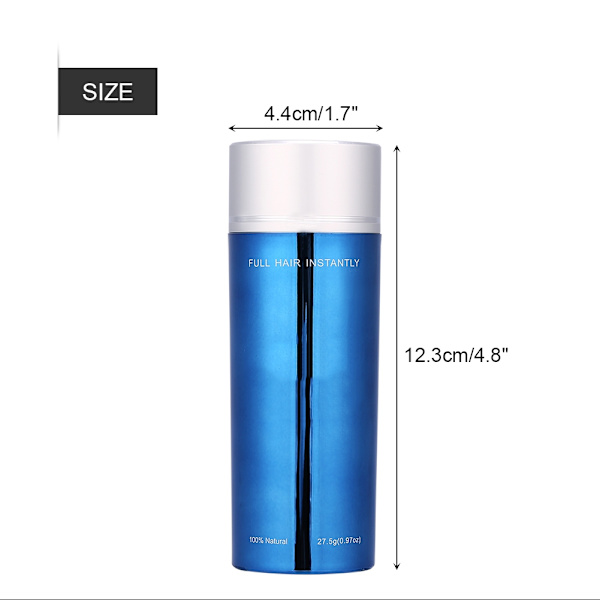 Hiukset Rakennuskuitu Hiusten sakeuttaja Hiustenlähtö Solution Concealer Hiukset täyteläisempi Tiheämpi Power Black