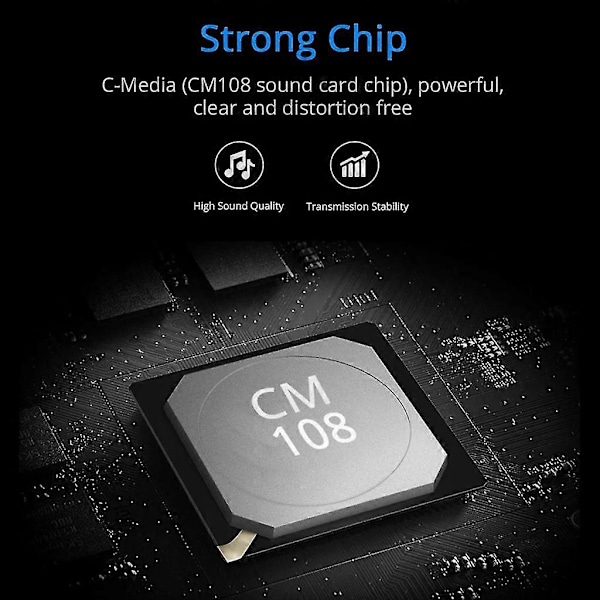 USB Ulkoinen Äänikortti Välitöntä Äänen Toistoa Varten USB - 3.5mm Adapteri