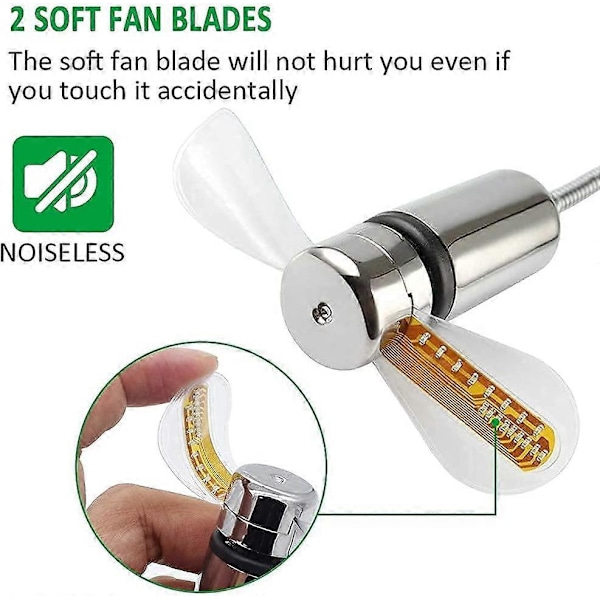 Dww-Mini USB-fläkt flexibel LED för bärbar dator PC