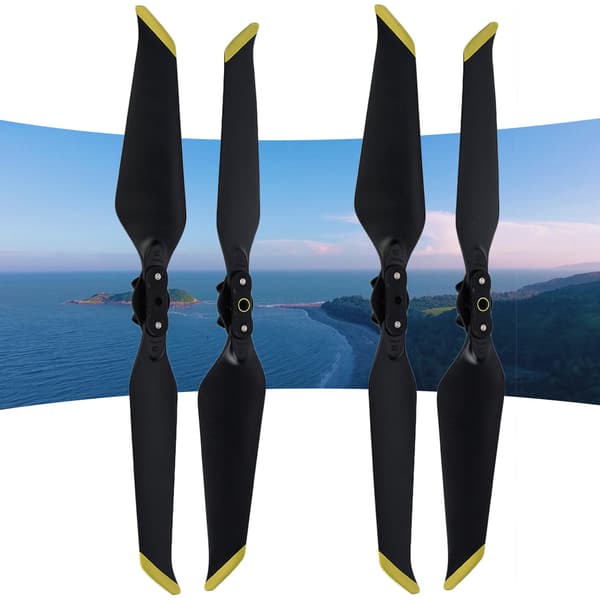 2 par hurtigutløserpropeller reservedeler passer for DJI MAVIC 2 PRO / ZOOM (gullkanter)
