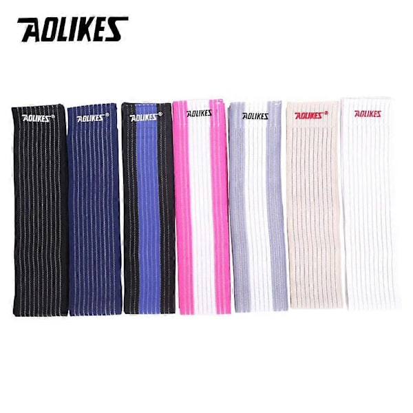 AOLIKES 1 st Elastiskt Sport Knäskydd Tejp Skruvskydd Kompression för Ankel Ben Handled Hög Elastisk Nylonlindning Vit 120cm