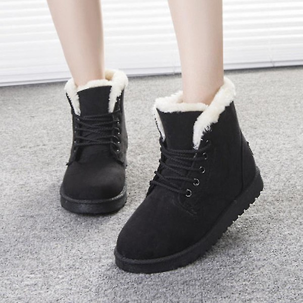 Mysiga vinterankelboots med tjock fleecefodring