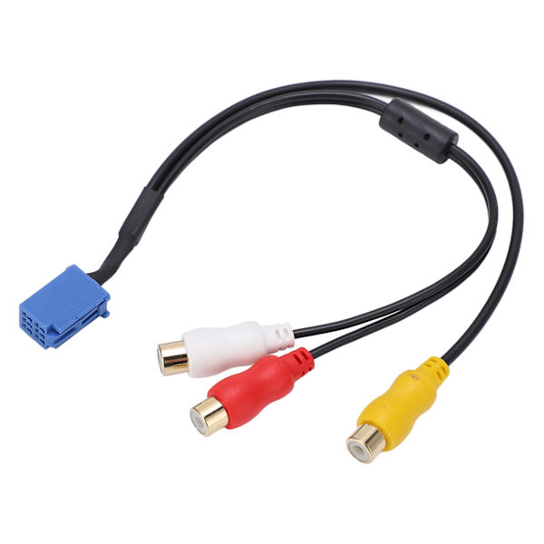 6-pinninen AV 3040 -portin auton 3RCA-kaapeliadapteri, ääni- ja videoyhteys DVD-navigointiyksikköön
