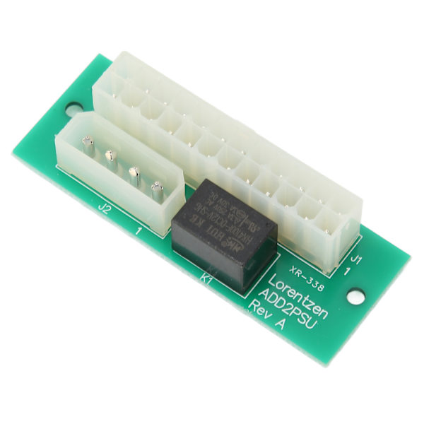 Synkroninen virtalauta 24PIN Hieno viimeistely Yksinkertainen asennus Kevyt Kannettava ADD2PSU Dual PSU Adapteri