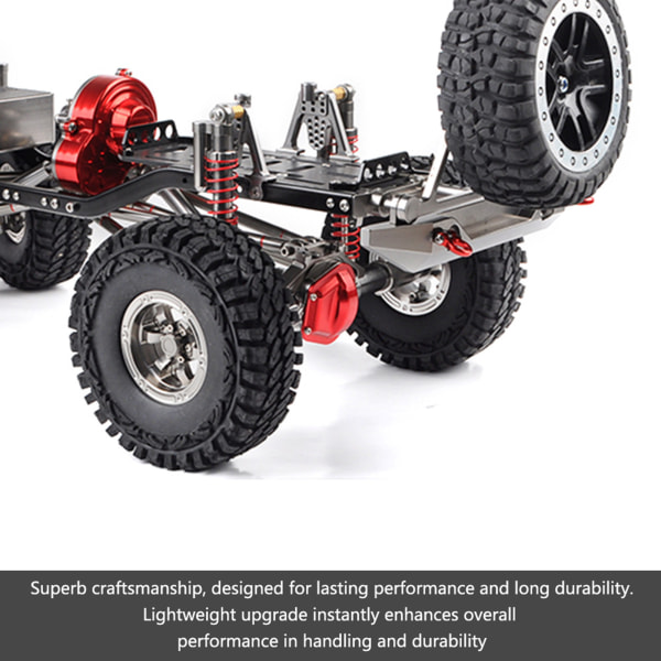 Alumiiniseos RC-auton etupuskuri Axial SCX10 Jeep Wrangler 1/10 -kaukosäätimelle