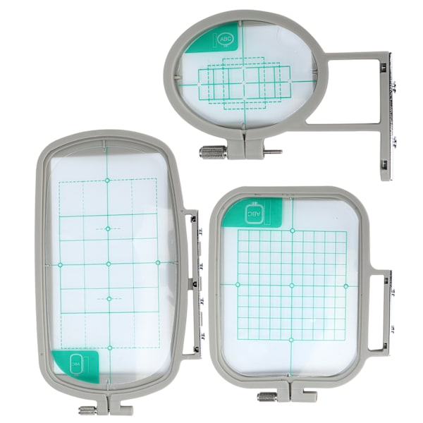 3-pack broderiram med hushålls multifunktionell broderi symaskin set för hemmet