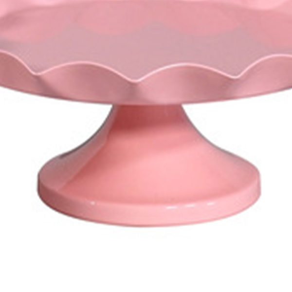 Kaktårtställ Minimalistisk Stabil Dekorativ Multifunktionell Tårtbricka Hållare för Cupcake Dessert Frukt Rosa S