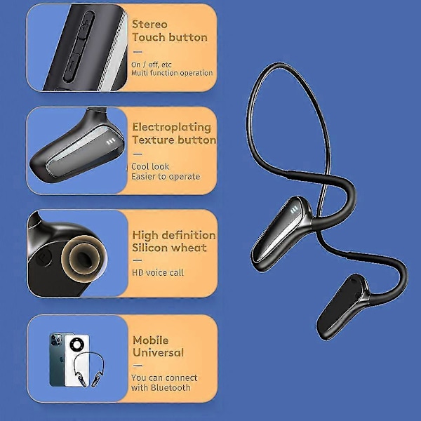 Bärbara Sport Vattentäta Trådlösa In-ear Hörlurar, Bluetooth Hörlurar Trådlösa Hörlurar Bluetooth Headset För Löpning Promenader Gym