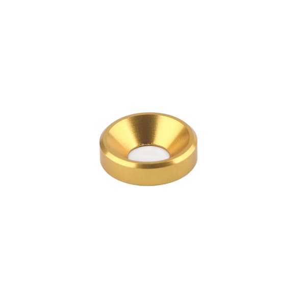 10 stk. M4 anodiserede undersænkede skiver pakning aluminiumslegering guld