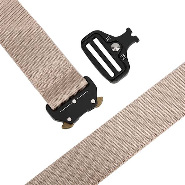 Nylon utomhus multifunktionsräddning rappellering nedförsbacke Militär midjebälte Heavy Duty (khaki)