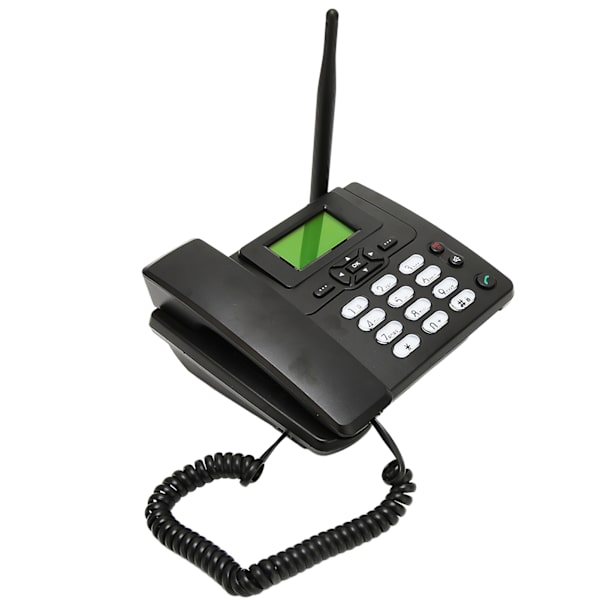Trådløs telefon multifunksjon store knapper GSM900MHZ 1800MHZ Dual Frequency bordtelefon EU-plugg 100‑240V