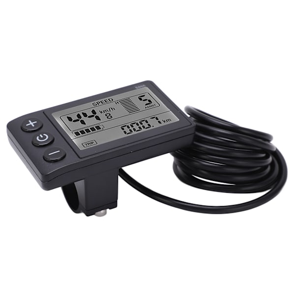 S866 sähköpyörän näyttö LCD-mittari 24V 36V 48V sähköpotkulaudan ohjauspaneeli SM-pistokkeella