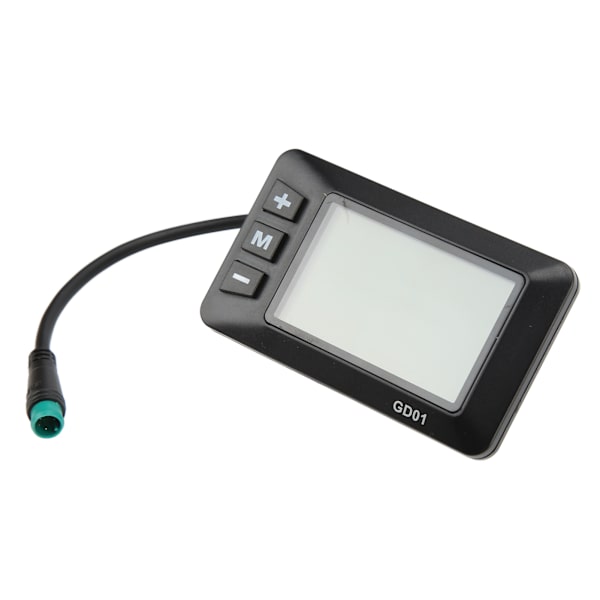 Elektrisk cykeldisplay 36V 48V LCD GD01 display 5-bens vandtæt stik til 22,2 mm styr