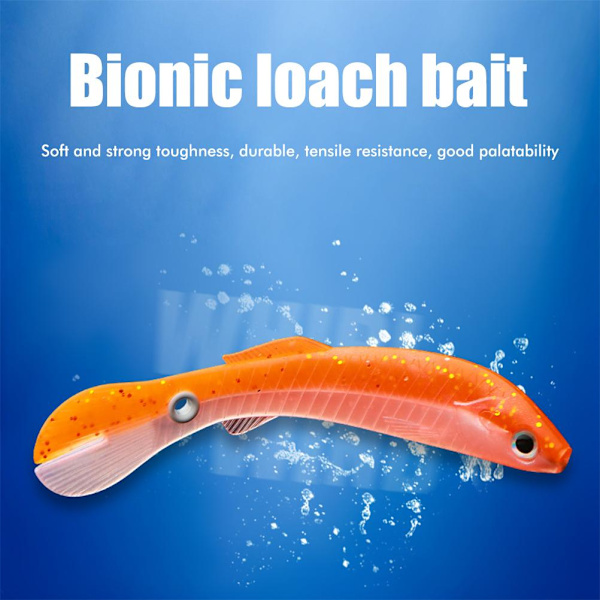 5 stk irritabel loach myk rykkende agn myk padle hale fiske svømming agn lokke for bass ørret