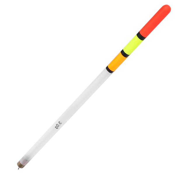 10 stk holdbare fiskeflåter Bobber Stick Tube Multi Purpose Fish Feed Baits Tilbehør Kit (3.0 hvit)