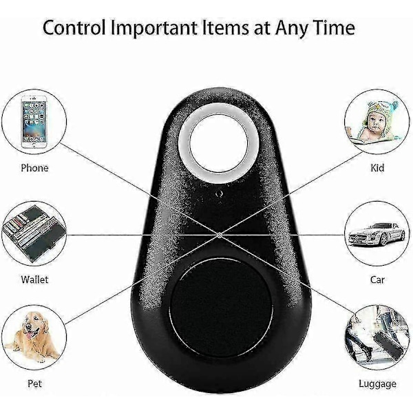 Bluetooth GPS Nøkkel Finner - Smart Anti-Mistet Lommebok Alarm for Kjæledyr Lokator blå
