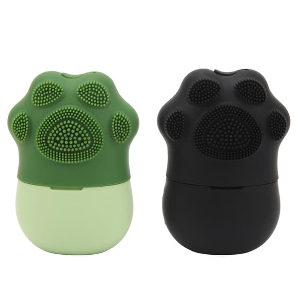 2PCS Ice Cube Roller Massager Kattkloform Återanvändbar Massage Silikonisform
