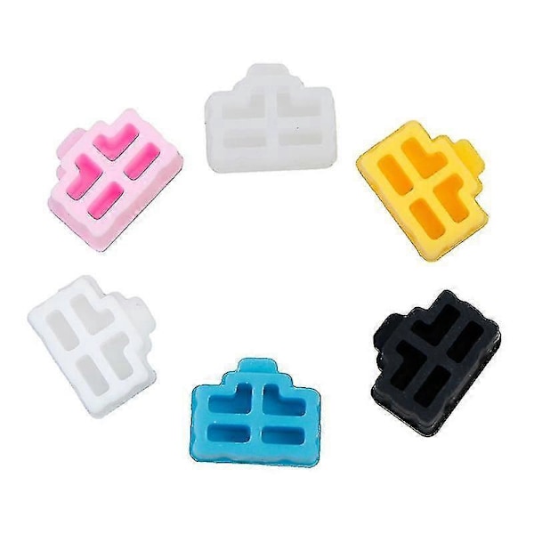 10 stk. Ethernet Hub Port Rj45 Støvbeskyttelsesdeksel Plugg Hvit