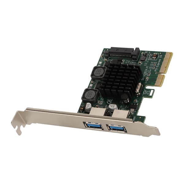 USB3.2 Udvidelseskort 2 Porte Høj Hastighed 10Gbps ASM3142 Chip USB Udvidelseskort til Win Xp til Win7 til Win8 til Win10